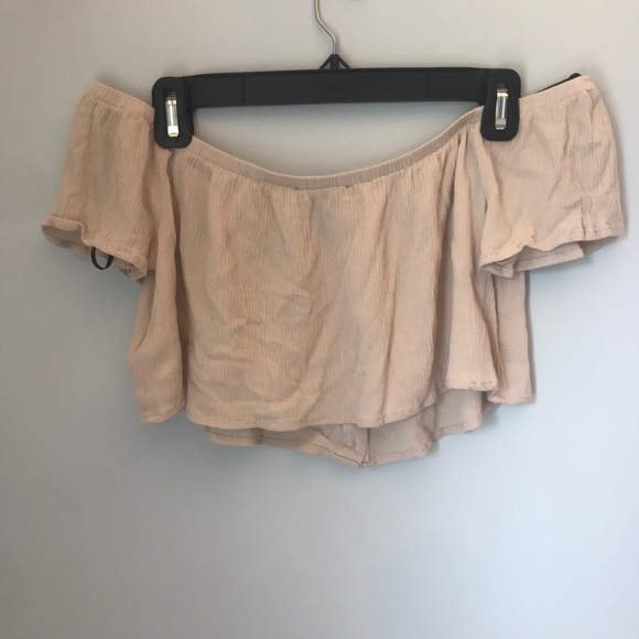Forever 21 Off The Shoulder Crop Top S - Picture 4 of 5